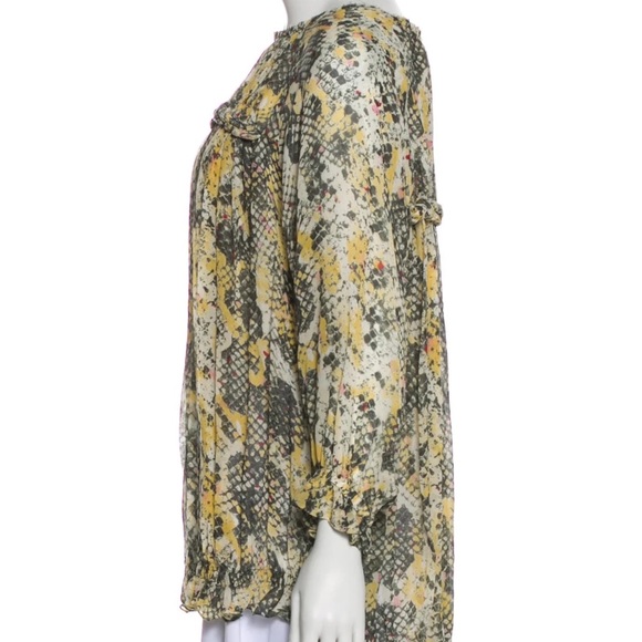 ISABEL MARANT Martin Snakeskin SILK Braided Tunic dress - Picture 2 of 12